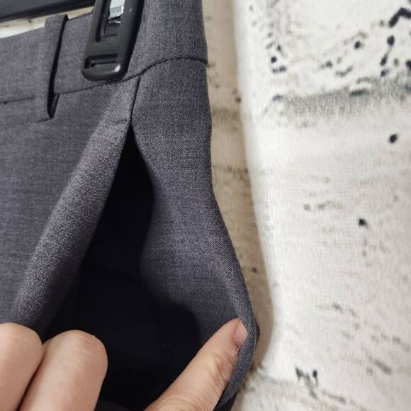 Theory Womens Gray Emery 2 Urban Virgin Wool Blend Stretch Dress Pants Size 4 - Picture 6 of 12